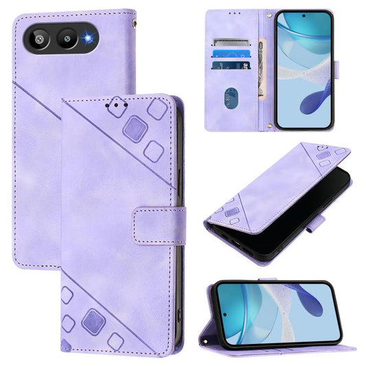 Skin-feel Embossed Leather Phone Case, For BLU G95, For BLU Bold N4, For BLU View 5 Pro, For BLU View 5, For BLU View Speed 5G