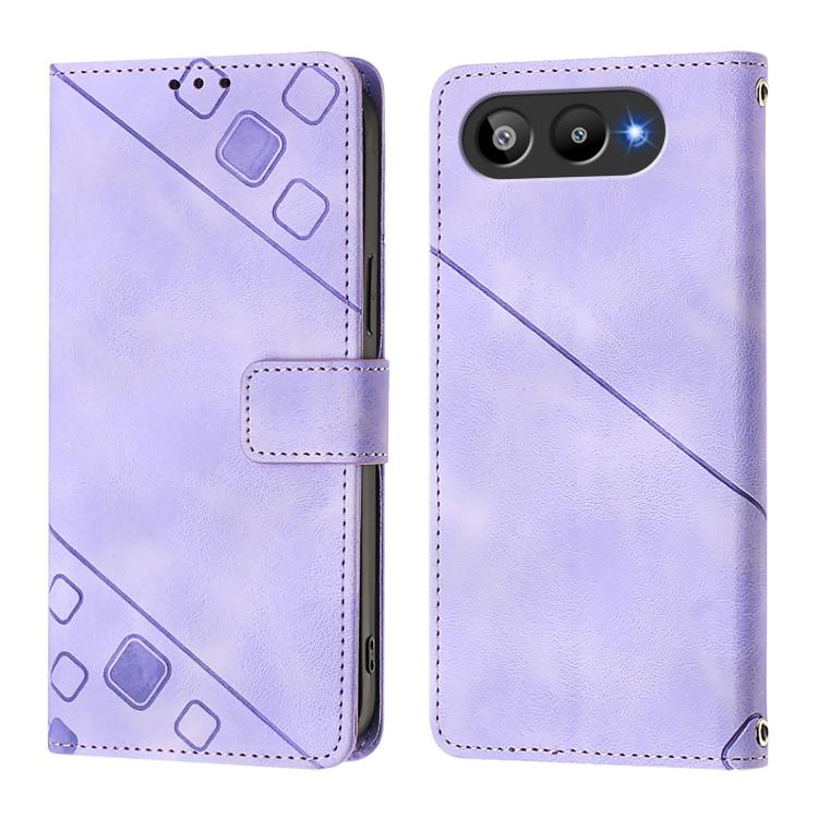Skin-feel Embossed Leather Phone Case, For BLU G95, For BLU Bold N4, For BLU View 5 Pro, For BLU View 5, For BLU View Speed 5G