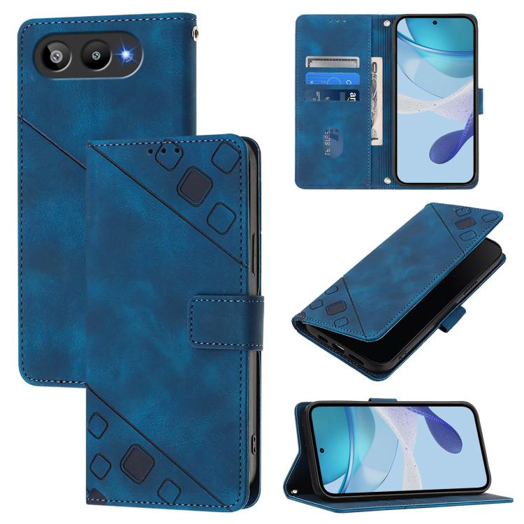 Skin-feel Embossed Leather Phone Case, For BLU G95, For BLU Bold N4, For BLU View 5 Pro, For BLU View 5, For BLU View Speed 5G
