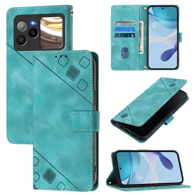 Skin-feel Embossed Leather Phone Case, For BLU G95, For BLU Bold N4, For BLU View 5 Pro, For BLU View 5, For BLU View Speed 5G
