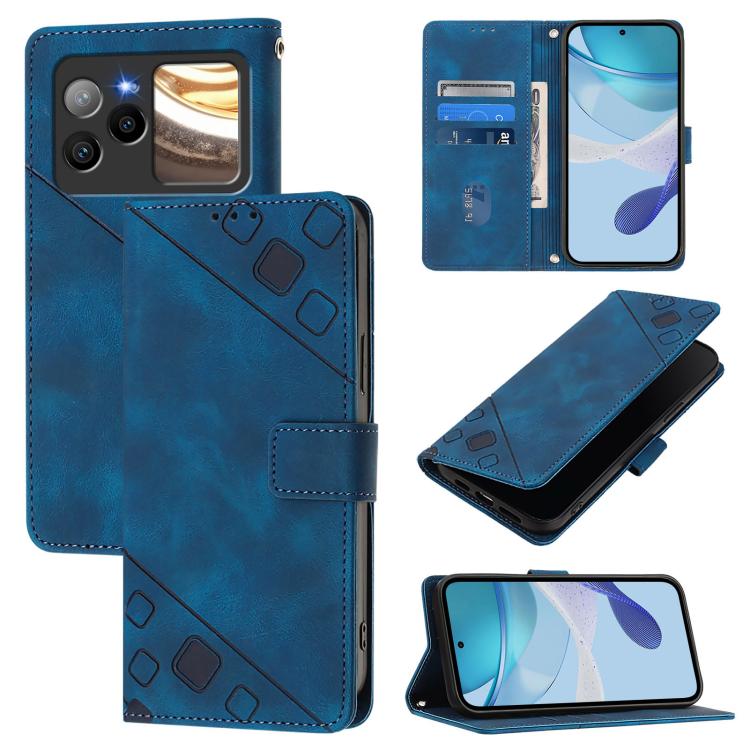 Skin-feel Embossed Leather Phone Case, For BLU G95, For BLU Bold N4, For BLU View 5 Pro, For BLU View 5, For BLU View Speed 5G
