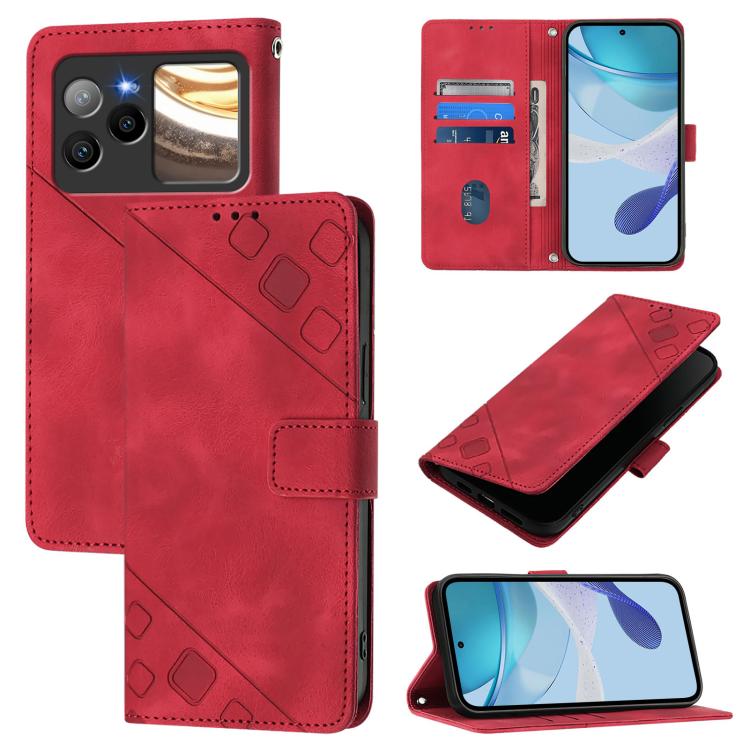 Skin-feel Embossed Leather Phone Case, For BLU G95, For BLU Bold N4, For BLU View 5 Pro, For BLU View 5, For BLU View Speed 5G