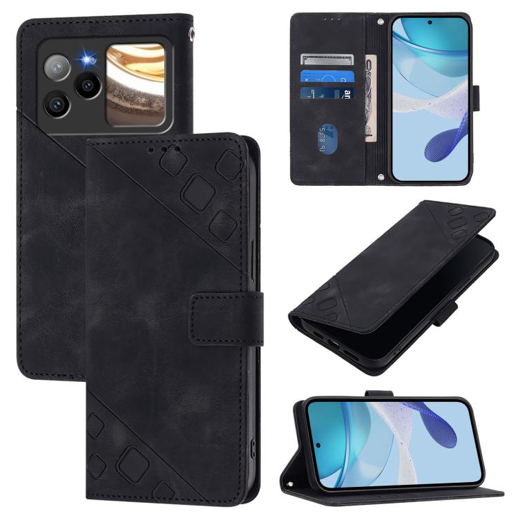 Skin-feel Embossed Leather Phone Case, For BLU G95, For BLU Bold N4, For BLU View 5 Pro, For BLU View 5, For BLU View Speed 5G
