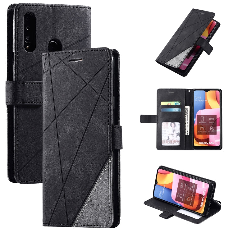 Skin Feel Splicing Horizontal Flip Leather Case with Holder & Card Slots & Wallet & Photo Frame, For Samsung Galaxy A20s, For Samsung Galaxy A70s, For Samsung Galaxy Note 8, For Samsung Galaxy A21s, For Samsung Galaxy Note20 Ultra                      ...