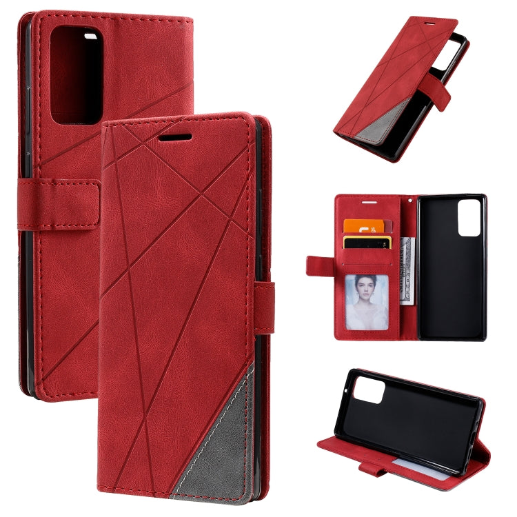 Skin Feel Splicing Horizontal Flip Leather Case with Holder & Card Slots & Wallet & Photo Frame, For Samsung Galaxy A20s, For Samsung Galaxy A70s, For Samsung Galaxy Note 8, For Samsung Galaxy A21s, For Samsung Galaxy Note20 Ultra                      ...
