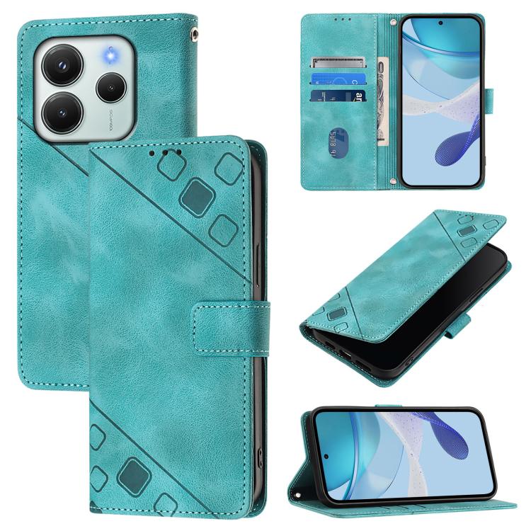 Skin-feel Embossed Leather Phone Case, For Redmi 15 5G Global / 15 4G SEA, For Redmi 15 5G / 4G EU 171mm, For Redmi Note 14 4G 164.84mm, For Redmi K80 5G / K80 Pro 5G, For Redmi Note 14 Pro 4G, For Redmi Note 14 4G 163.25mm, For Redmi Note 14 5G Global...