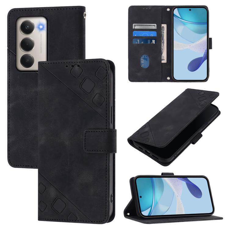 Skin-feel Embossed Leather Phone Case, For Redmi 15 5G Global / 15 4G SEA, For Redmi 15 5G / 4G EU 171mm, For Redmi Note 14 4G 164.84mm, For Redmi K80 5G / K80 Pro 5G, For Redmi Note 14 Pro 4G, For Redmi Note 14 4G 163.25mm, For Redmi Note 14 5G Global...