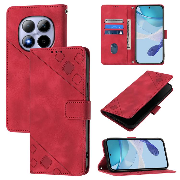 Skin-feel Embossed Leather Phone Case, For Redmi K90 Max 5G, For Redmi A7 Pro 5G 171mm / Poco C81, For Redmi 15a 5G Global, For Redmi A5 4G 171.7mm / Poco C71 4G, For Redmi Turbo 5 5G Global / Poco X8 Pro, For Redmi Note 15 Pro+ 5G Global 163.3mm      ...
