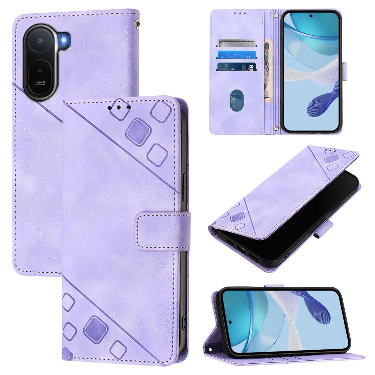 Skin-feel Embossed Leather Phone Case, For Redmi K90 Max 5G, For Redmi A7 Pro 5G 171mm / Poco C81, For Redmi 15a 5G Global, For Redmi A5 4G 171.7mm / Poco C71 4G, For Redmi Turbo 5 5G Global / Poco X8 Pro, For Redmi Note 15 Pro+ 5G Global 163.3mm      ...