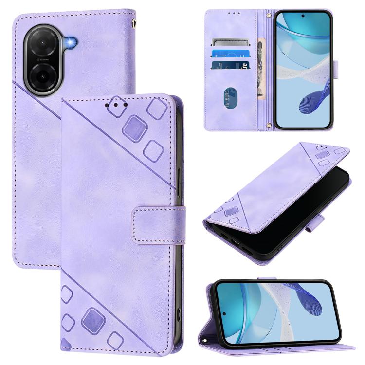 Skin-feel Embossed Leather Phone Case, For Redmi K90 Max 5G, For Redmi A7 Pro 5G 171mm / Poco C81, For Redmi 15a 5G Global, For Redmi A5 4G 171.7mm / Poco C71 4G, For Redmi Turbo 5 5G Global / Poco X8 Pro, For Redmi Note 15 Pro+ 5G Global 163.3mm      ...