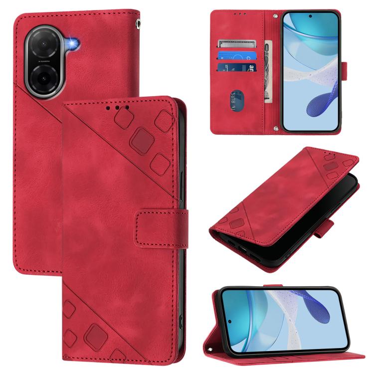 Skin-feel Embossed Leather Phone Case, For Redmi K90 Max 5G, For Redmi A7 Pro 5G 171mm / Poco C81, For Redmi 15a 5G Global, For Redmi A5 4G 171.7mm / Poco C71 4G, For Redmi Turbo 5 5G Global / Poco X8 Pro, For Redmi Note 15 Pro+ 5G Global 163.3mm      ...