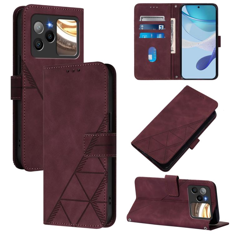 Crossbody 3D Embossed Flip Leather Phone Case, For BLU G95, For BLU Bold N4, For BLU View 5 Pro, For BLU View 5, For BLU View Speed 5G
