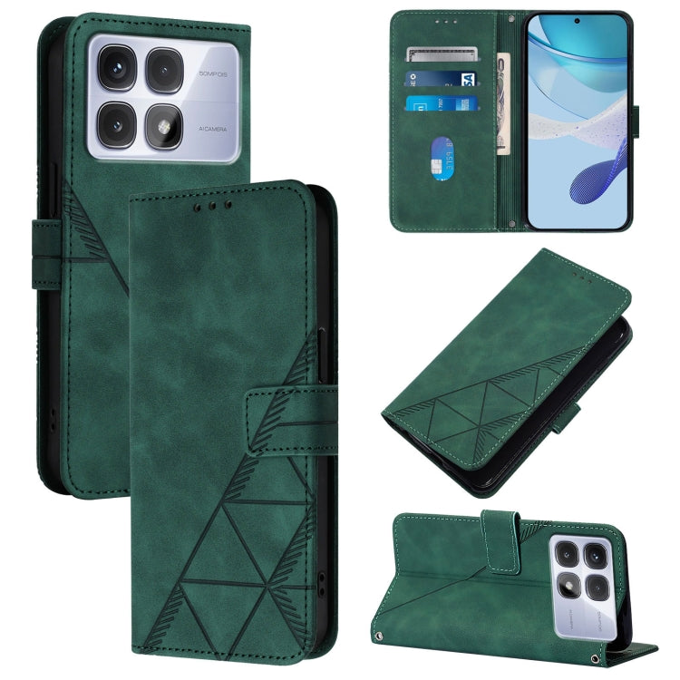 Crossbody 3D Embossed Flip Leather Phone Case, For Redmi K80 / K80 Pro, For Redmi Note 14 Pro 4G, For Redmi Note 14 4G 163.25mm, For Redmi K70 Ultra 5G Global, For Redmi 13 4G / Note 13R