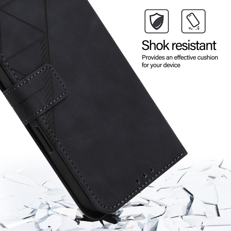 Crossbody 3D Embossed Flip Leather Phone Case, For Redmi 13 4G / Note 13R