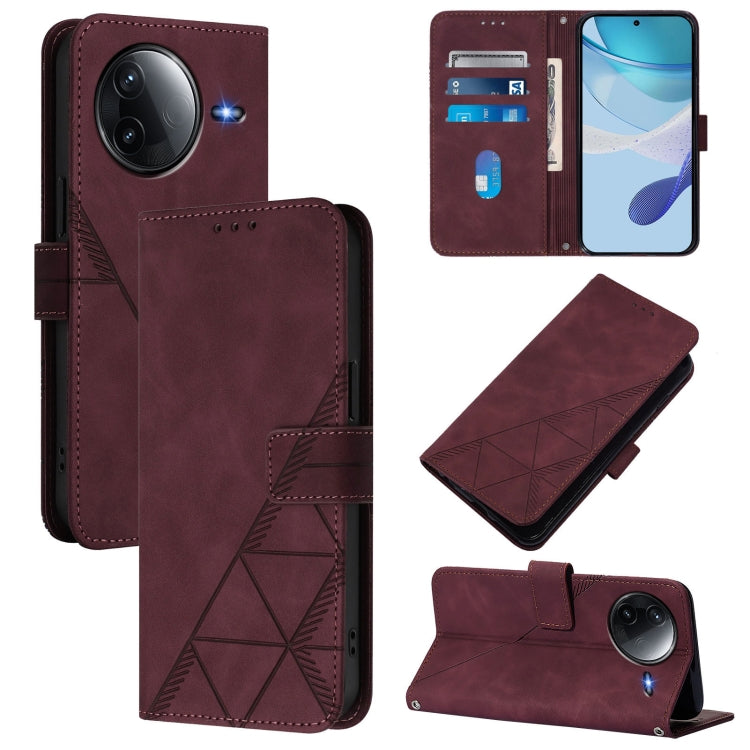Crossbody 3D Embossed Flip Leather Phone Case, For Redmi K80 / K80 Pro, For Redmi Note 14 Pro 4G, For Redmi Note 14 4G 163.25mm, For Redmi K70 Ultra 5G Global, For Redmi 13 4G / Note 13R