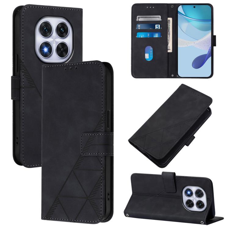 Crossbody 3D Embossed Flip Leather Phone Case, For Redmi K80 / K80 Pro, For Redmi Note 14 Pro 4G, For Redmi Note 14 4G 163.25mm, For Redmi K70 Ultra 5G Global, For Redmi 13 4G / Note 13R