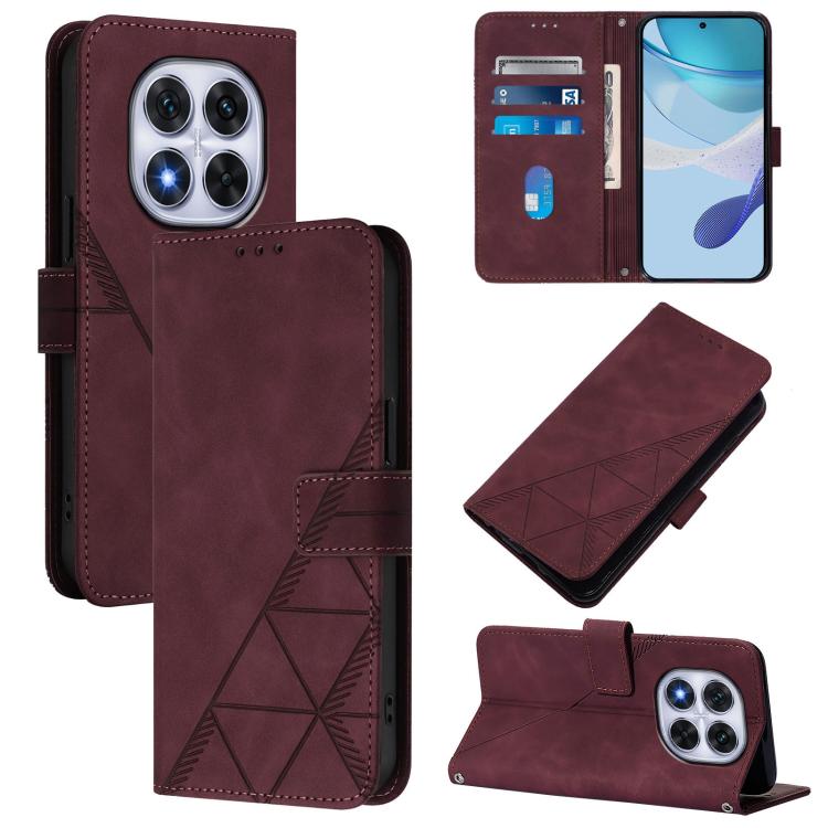 Crossbody 3D Embossed Flip Leather Phone Case, For Redmi K80 / K80 Pro, For Redmi Note 14 Pro 4G, For Redmi Note 14 4G 163.25mm, For Redmi K70 Ultra 5G Global, For Redmi 13 4G / Note 13R