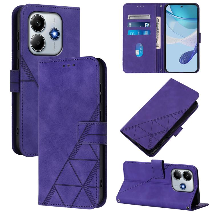 Crossbody 3D Embossed Flip Leather Phone Case, For Redmi 15 5G Global / 15 4G SEA 169.5mm, For Redmi 15 5G / 4G EU 171mm, For Redmi 13X 4G / 13 4G Global, For Redmi K80 5G / K80 Pro 5G, For Redmi Note 14 4G EU 164.84mm, For Redmi Note 14 Pro 5G Global ...