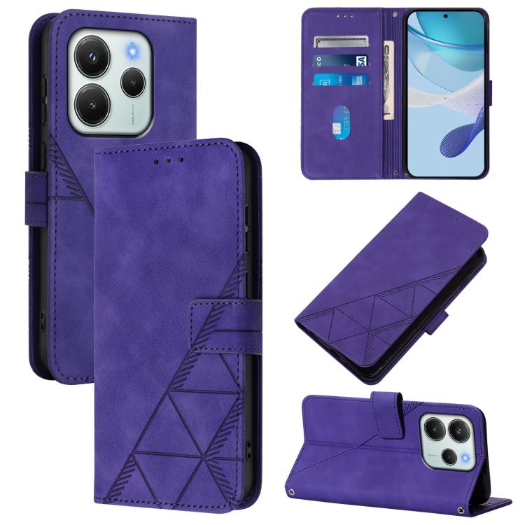 Crossbody 3D Embossed Flip Leather Phone Case, For Redmi 15 5G Global / 15 4G SEA 169.5mm, For Redmi 15 5G / 4G EU 171mm, For Redmi 13X 4G / 13 4G Global, For Redmi K80 5G / K80 Pro 5G, For Redmi Note 14 4G EU 164.84mm, For Redmi Note 14 Pro 5G Global ...