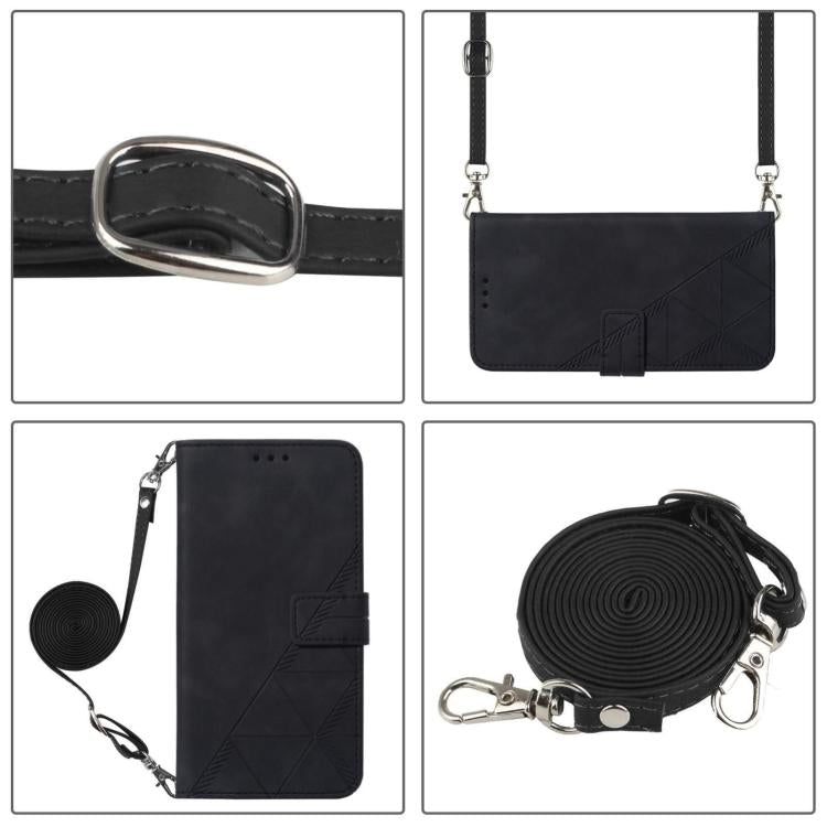 Crossbody 3D Embossed Flip Leather Phone Case, For Galaxy A27 5G, For Samsung Galaxy A07 4G, For Samsung Galaxy A17 5G, For Samsung Galaxy A06 5G, For Samsung Galaxy A56 5G Global, For Samsung Galaxy A26 5G Global, For Samsung Galaxy A16 5G            ...