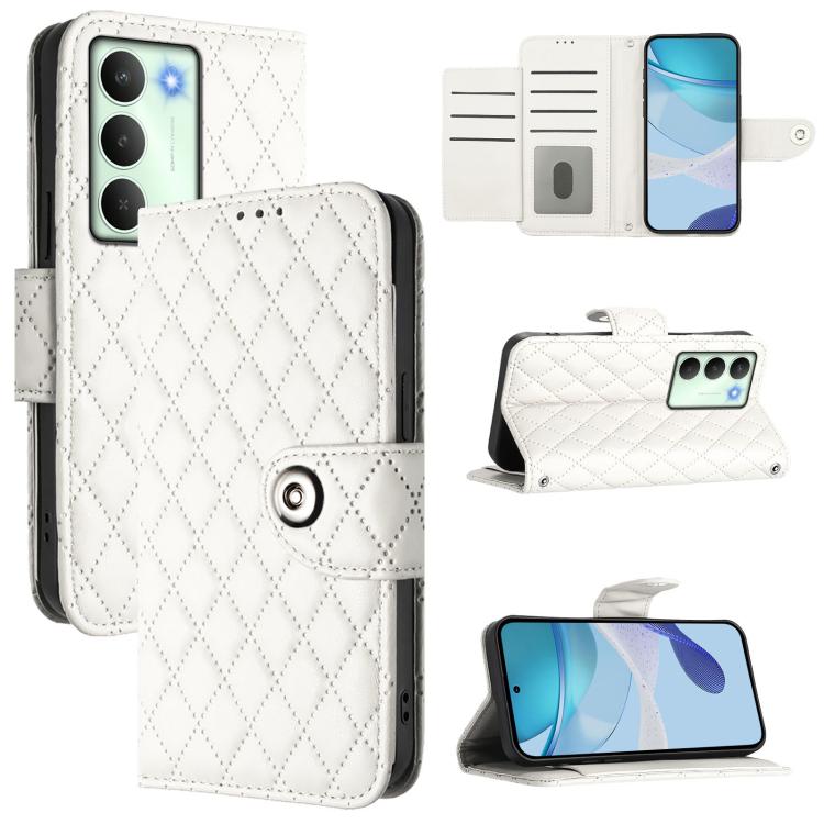 Rhombic Texture Flip Leather Phone Case with Lanyard, For Realme P4 5G, For Realme 15T 5G Global, For Realme C71 4G India, For Realme 15 / 15 Pro 5G Global, For Realme C71 4G Global, For Realme Neo7 Turbo 5G, For Realme V70 / 14x Global / C75 5G       ...