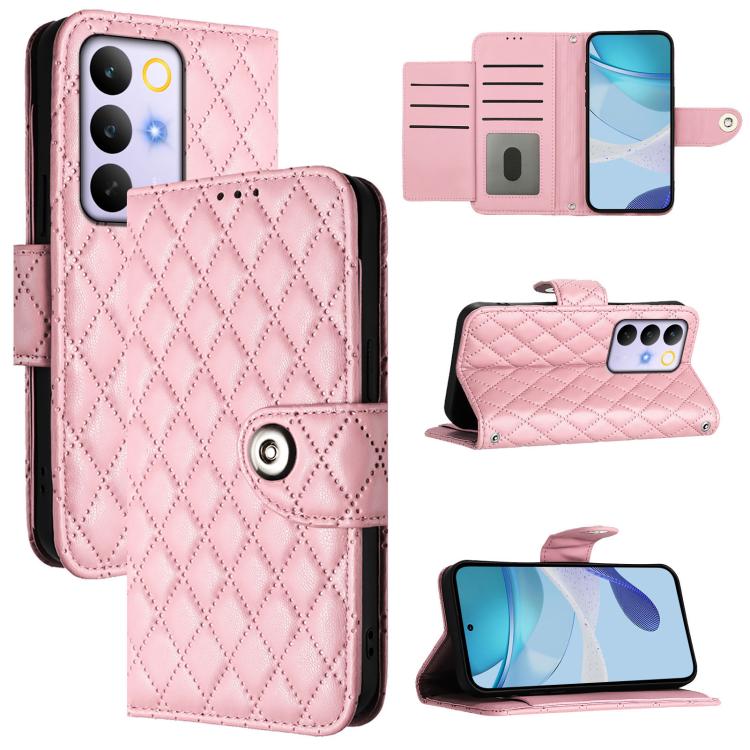 Rhombic Texture Flip Leather Phone Case with Lanyard, For Realme 16T 5G Global, For Realme C100 5G / C85 5G Global, For Realme 16 Pro+ 5G Global, For Realme 16 Pro 5G Global, For Realme P4x 5G / OnePlus Nord CE6 Lite, For Realme Note 70 4G / 70T 4G    ...