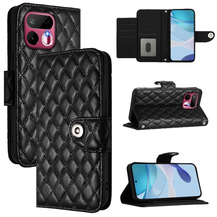 Rhombic Texture Flip Leather Phone Case with Lanyard, For Realme 16T 5G Global, For Realme C100 5G / C85 5G Global, For Realme 16 Pro+ 5G Global, For Realme 16 Pro 5G Global, For Realme P4x 5G / OnePlus Nord CE6 Lite, For Realme Note 70 4G / 70T 4G    ...