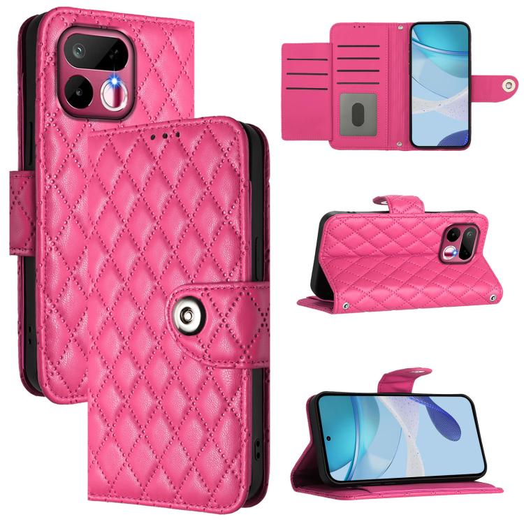Rhombic Texture Flip Leather Phone Case with Lanyard, For Realme 16T 5G Global, For Realme C100 5G / C85 5G Global, For Realme 16 Pro+ 5G Global, For Realme 16 Pro 5G Global, For Realme P4x 5G / OnePlus Nord CE6 Lite, For Realme Note 70 4G / 70T 4G    ...