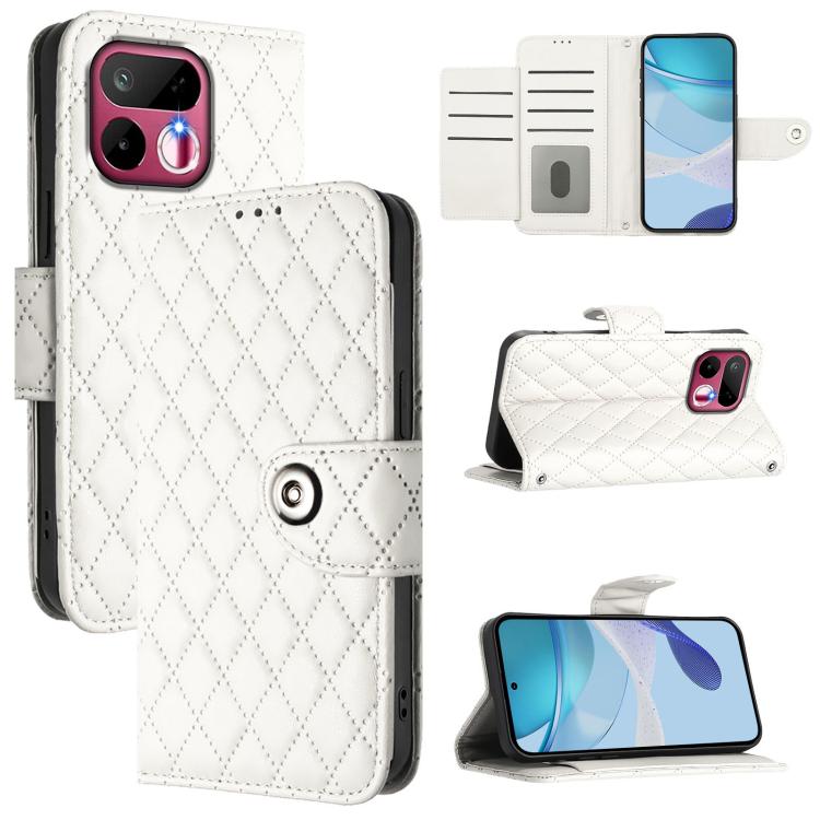 Rhombic Texture Flip Leather Phone Case with Lanyard, For Realme 16T 5G Global, For Realme C100 5G / C85 5G Global, For Realme 16 Pro+ 5G Global, For Realme 16 Pro 5G Global, For Realme P4x 5G / OnePlus Nord CE6 Lite, For Realme Note 70 4G / 70T 4G    ...