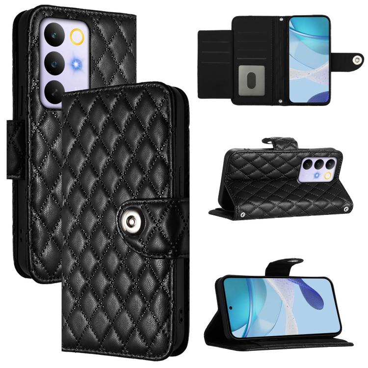 Rhombic Texture Flip Leather Phone Case with Lanyard, For Realme 16T 5G Global, For Realme C100 5G / C85 5G Global, For Realme 16 Pro+ 5G Global, For Realme 16 Pro 5G Global, For Realme P4x 5G / OnePlus Nord CE6 Lite, For Realme Note 70 4G / 70T 4G    ...