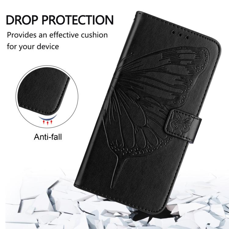 Embossed Butterfly Leather Phone Case, For Redmi Note 14 Pro 4G, For Redmi Note 14 4G 163.25mm, For Redmi K70 Ultra 5G Global, For Redmi 13 4G