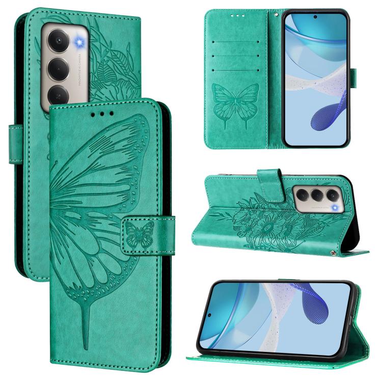 Embossed Butterfly Leather Phone Case, For Redmi Note 15 4G / 5G Global 164mm, For Redmi Note 15 Pro 5G Global 163.6mm, For Redmi 15 5G Global / 15 4G SEA, For Redmi 15 5G / 4G EU 171mm, For Redmi Note 14 4G EU 164.84mm, For Redmi Note 14 Pro 5G Global