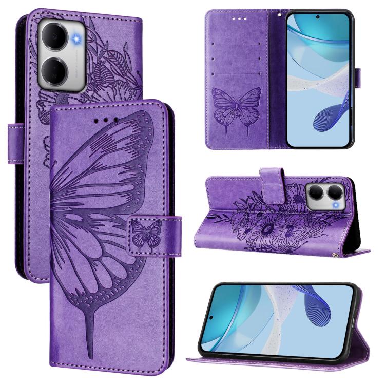 Embossed Butterfly Leather Phone Case, For Redmi K90 Max 5G, For Redmi A7 Pro 5G 171mm / Poco C81, For Redmi 15a 5G Global, For Redmi A5 4G 171.7mm / Poco C71 4G, For Redmi Turbo 5 5G Global / Poco X8 Pro, For Redmi Note 15 Pro+ 5G Global 163.3mm