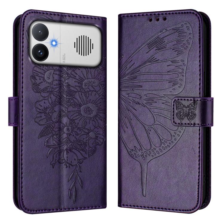 Embossed Butterfly Leather Phone Case, For Redmi K90 Max 5G, For Redmi A7 Pro 5G 171mm / Poco C81, For Redmi 15a 5G Global, For Redmi A5 4G 171.7mm / Poco C71 4G, For Redmi Turbo 5 5G Global / Poco X8 Pro, For Redmi Note 15 Pro+ 5G Global 163.3mm