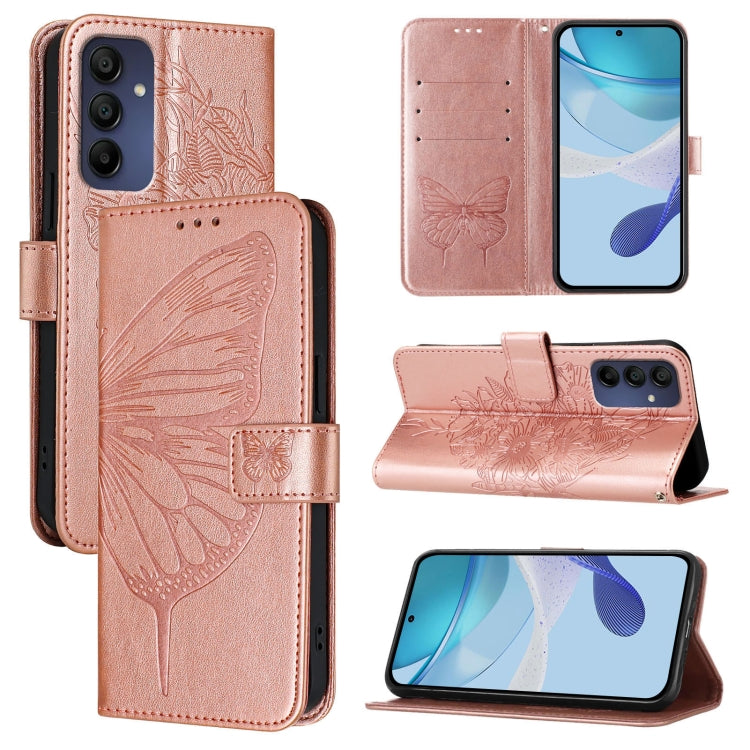 Embossed Butterfly Leather Phone Case, For Samsung Galaxy A56 5G Global, For Samsung Galaxy A26 5G Global, For Samsung Galaxy A16 5G, For Samsung Galaxy A06 4G