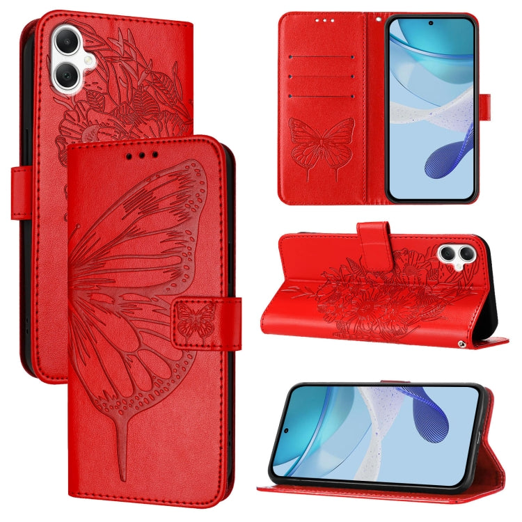 Embossed Butterfly Leather Phone Case, For Samsung Galaxy A56 5G Global, For Samsung Galaxy A26 5G Global, For Samsung Galaxy A16 5G, For Samsung Galaxy A06 4G
