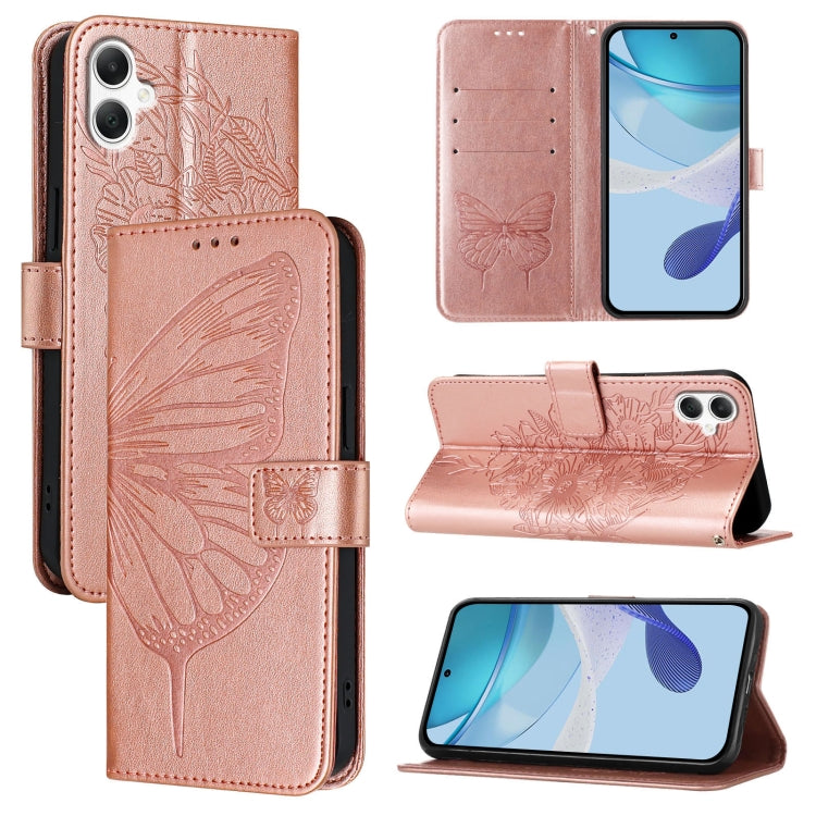Embossed Butterfly Leather Phone Case, For Samsung Galaxy A56 5G Global, For Samsung Galaxy A26 5G Global, For Samsung Galaxy A16 5G, For Samsung Galaxy A06 4G