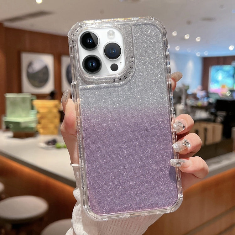 TPU + PC + Glitter Paper Full Coverage Phone Case, For iPhone 14 Pro Max, For iPhone 13 Pro Max, For iPhone 13 Pro, For iPhone 13, For iPhone 12 / 12 Pro, For iPhone 12 Pro Max, For iPhone 11