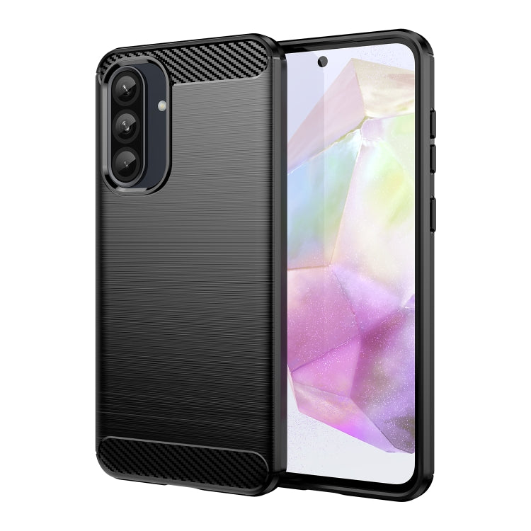 Carbon Fiber Brushed Texture TPU Phone Case, For Samsung Galaxy A26 5G, For Samsung Galaxy A36 5G, For Samsung Galaxy A06 4G