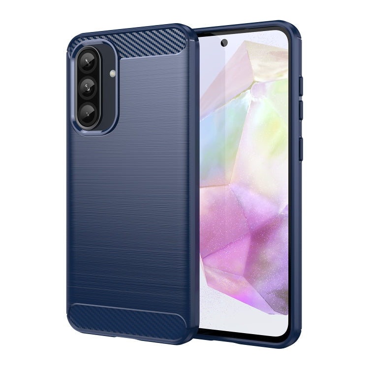 Carbon Fiber Brushed Texture TPU Phone Case, For Samsung Galaxy A26 5G, For Samsung Galaxy A36 5G, For Samsung Galaxy A06 4G