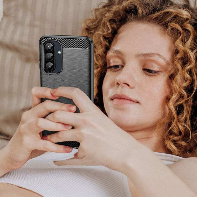 Carbon Fiber Brushed Texture TPU Phone Case, For Samsung Galaxy A26 5G, For Samsung Galaxy A36 5G, For Samsung Galaxy A06 4G