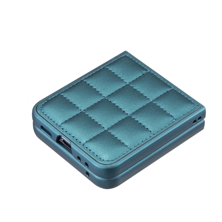 Square-shaped Leather Back Cover Phone Case, For Samsung Galaxy Z Flip6 / Flip7 FE, For Samsung Galaxy Z Flip5, For Samsung Galaxy Z Flip4, For Samsung Galaxy Z Flip3