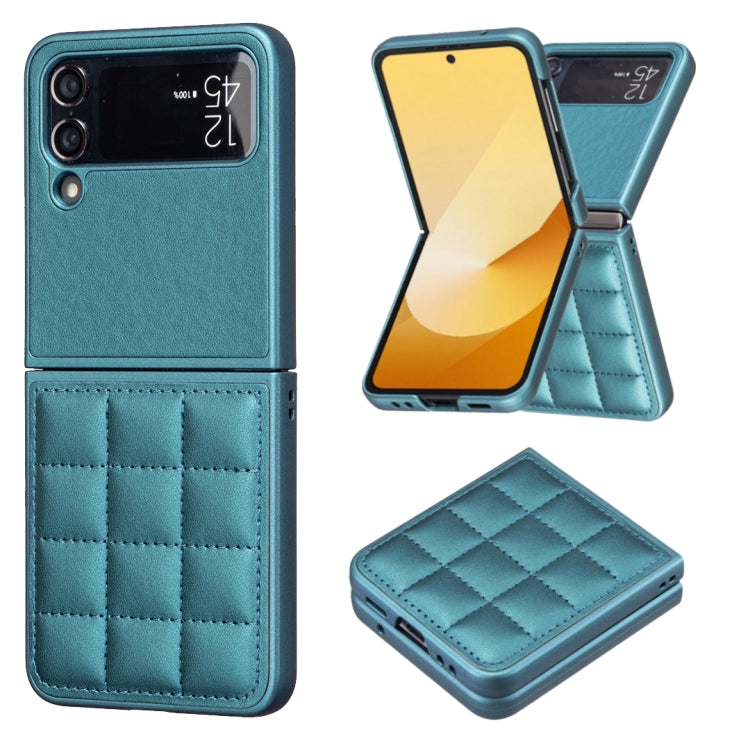 Square-shaped Leather Back Cover Phone Case, For Samsung Galaxy Z Flip6 / Flip7 FE, For Samsung Galaxy Z Flip5, For Samsung Galaxy Z Flip4, For Samsung Galaxy Z Flip3