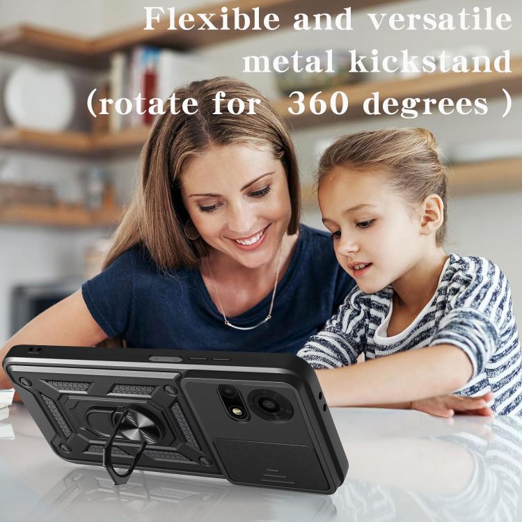Sliding Camera Cover Design TPU+PC Phone Case, For TCL 50 NxtPaper / 50 Pro NxtPaper, For TCL 50 LE 4G, For TCL 50 SE, For TCL 405 / 406 / 408