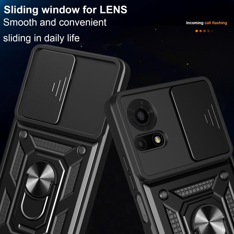 Sliding Camera Cover Design TPU+PC Phone Case, For TCL 50 NxtPaper / 50 Pro NxtPaper, For TCL 50 LE 4G, For TCL 50 SE, For TCL 405 / 406 / 408