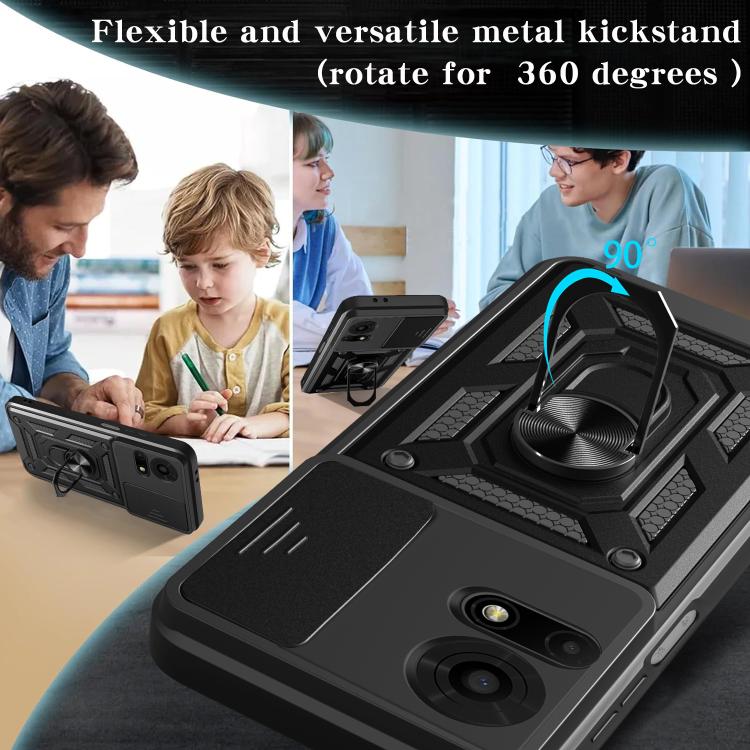 Sliding Camera Cover Design TPU+PC Phone Case, For TCL 50 NxtPaper / 50 Pro NxtPaper, For TCL 50 LE 4G, For TCL 50 SE, For TCL 405 / 406 / 408