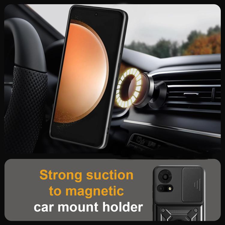 Sliding Camera Cover Design TPU+PC Phone Case, For TCL 50 NxtPaper / 50 Pro NxtPaper, For TCL 50 LE 4G, For TCL 50 SE, For TCL 405 / 406 / 408