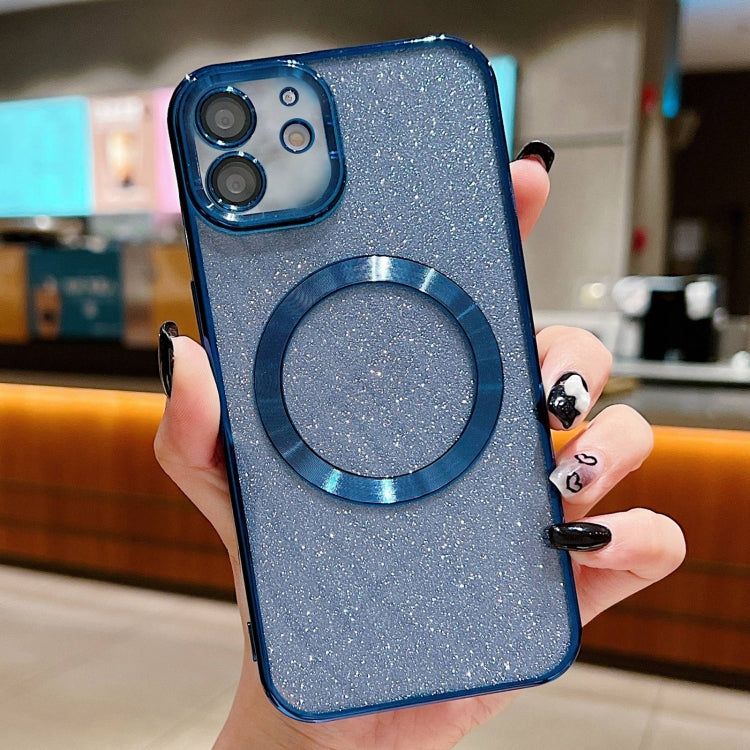 Electroplating Pure Color Glitter Powder MagSafe Phone Case, For iPhone 11 Pro Max, For iPhone 11, For iPhone 11 Pro