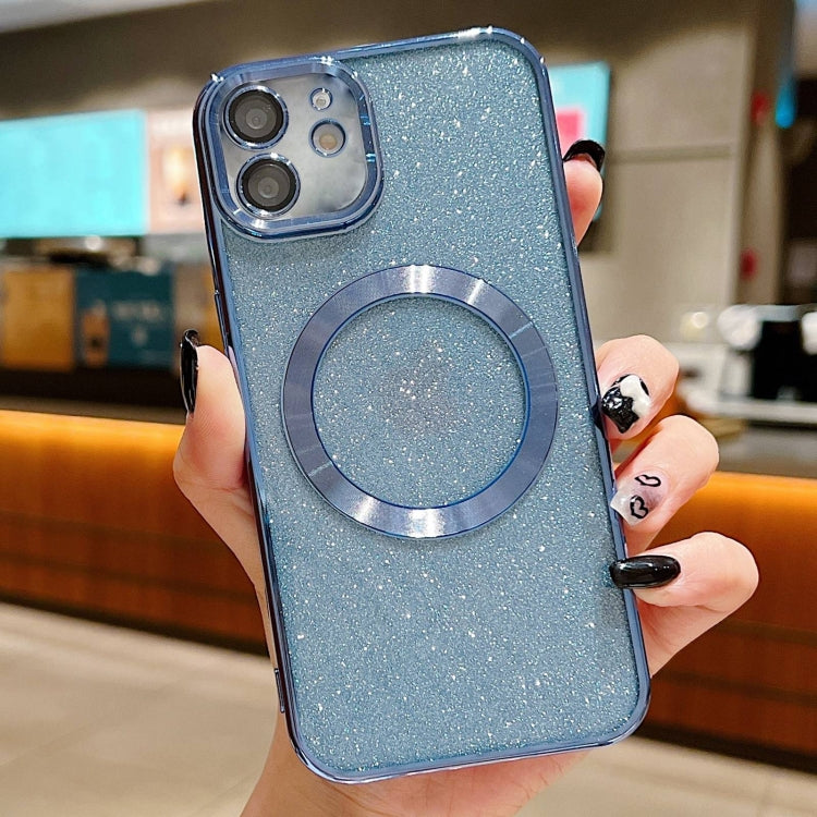 Electroplating Pure Color Glitter Powder MagSafe Phone Case, For iPhone 11 Pro Max, For iPhone 11, For iPhone 11 Pro