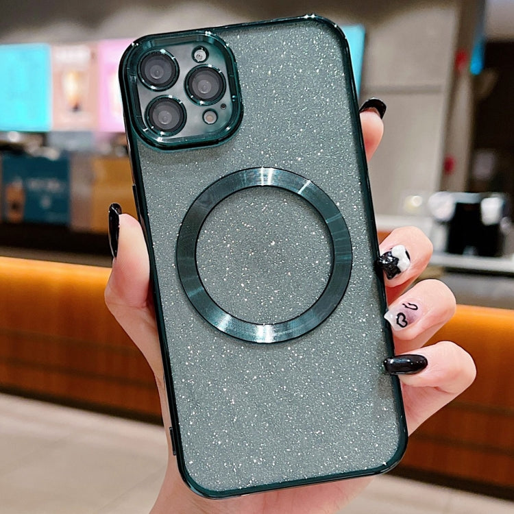 Electroplating Pure Color Glitter Powder MagSafe Phone Case, For iPhone 11 Pro Max, For iPhone 11, For iPhone 11 Pro